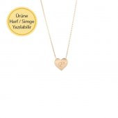 14 Ayar Altın Kalpli Kolye thumbnail 1
