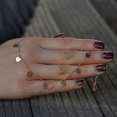 14 Ayar Rose Altın Pullu Kolye thumbnail 2