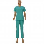 Emel Tekstil Dr Hemşire Açık Yeşil Yarasa Kol Forma Takım - 1