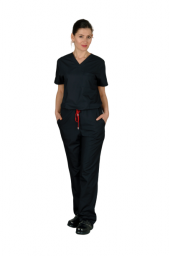 Emel Tekstil Dr Hemşire Forma Lacivert Takım - 1