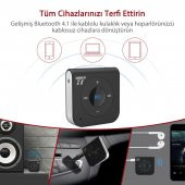 TAOTRONICS Bluetooth Alıcı 3.5 mm Stereo Çıkış ve Eller Serbest Arama 15 TT-BR06 - 3