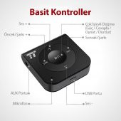 TAOTRONICS Bluetooth Alıcı 3.5 mm Stereo Çıkış ve Eller Serbest Arama 15 TT-BR06 - 6