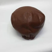 Klasik Kesim Deri Kasket Tek Parça Deri - 8