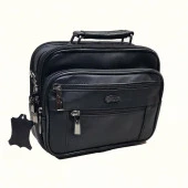 Yatay Erkek Deri El Çanta-Orta Boy - 7