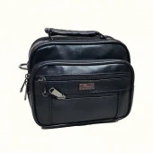 Çelik Kasalı Erkek Deri El Çanta-Mini Boy - 11