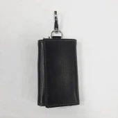 Kahve Renk-Kemere Asılan Deri Anahtarlık - 10