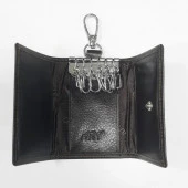 Kahve Renk-Kemere Asılan Deri Anahtarlık - 12