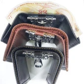 Siyah Renk-Para Gözlü Deri Anahtarlık - 9