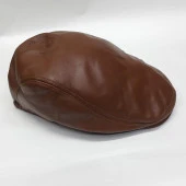 Klasik Kesim Deri Kasket Tek Parça Deri - 1