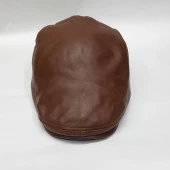 Klasik Kesim Deri Kasket Tek Parça Deri - 7