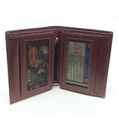 Siyah-Taba-Kahve Renkte Kartlık, Kimlik Ve Çift Şeffaf Bölmeli Deri Cüzdan - 5