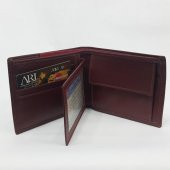 Taba-Siyah-Kahve Renkte Kartlık, Kimlik Bölmeli Ayrılan İç Bölmeli Deri Cüzdan - 6