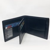 Kahve-Siyah-Taba Renkte Kartlık, Kimlik, Ehliyet Ve Bozuk Para Bölmeli Yatay Deri Cüzdan - 2