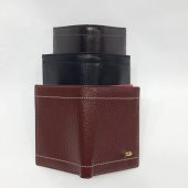 Siyah-Taba-Kahve Renkte Kartlık, Kimlik Bölmeli Renkli Dikiş Detaylı Deri Cüzdan - 10