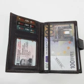 Pasaport ve Evrak Alabilen Bayan Deri Cüzdan - 6