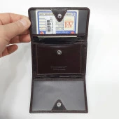 Deri Cüzdan Bayan Kahve Renk - 1