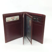 Siyah-Taba-Kahve Renklerde Kartlık, Kimlik Ve Ehliyet Bölmeli Şık Dikey Model Deri Cüzdan - 7