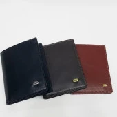 Siyah-Taba-Kahve Renklerde Kartlık, Kimlik Ve Ehliyet Bölmeli Şık Dikey Model Deri Cüzdan - 8