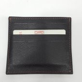 Siyah-Taba-Kahve Renkte Yatay Model Hakiki Deri Önde Arkada Bölmeli Kartlık - 2