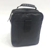 Siyah Kumaş 6 Bölmeli Erkek Seventeen Omuz Askılı El Çanta thumbnail 3