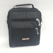 Siyah Kumaş 6 Bölmeli Erkek Seventeen Omuz Askılı El Çanta thumbnail 4