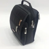 Siyah Kumaş 6 Bölmeli Erkek Seventeen Omuz Askılı El Çanta thumbnail 12