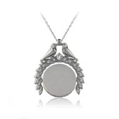 Taşlı Kuş Detaylı Bayan Şık Kolye İsim Yazılabilir - 6