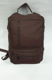 İmitasyon Deri Leptop Sırt Çantası - 1