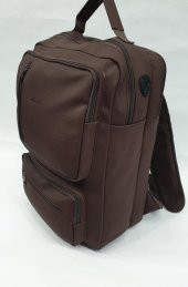 İmitasyon Deri Leptop Sırt Çantası - 7