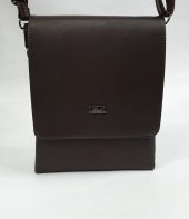 Klasik Mıknatıslı Kapaklı Deri El Çantası - 3