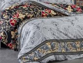 Fabricator Delux Saten %100 Doğal Pamuk Saten Çift Kişilik Gri&Siyah Nevresim Takımı-12139 - 3