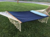 Bilen Hamak Kumaş Hamak Yastıklı 150 cm.Lacivert-Mavi - 1