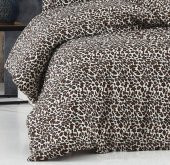 Majeste Pamuklu Leopar Desenli Çift Kişilik Nevresim Takımı-8375 - 3