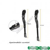 HSGL BİSİKLET ARKA KADRO BAĞLANTILI AYARLANABİLİR DESTEK SİYAH AYAK - 3