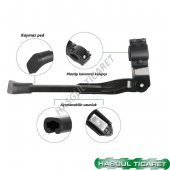 HSGL BİSİKLET ARKA KADRO BAĞLANTILI AYARLANABİLİR DESTEK SİYAH AYAK - 5