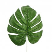 5 Adet Yapay Devetabanı Monstera Yaprağı 27x28cm - 2
