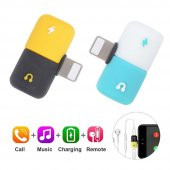 İphone 7-8-X Kulaklık ve Şarj Girişi Çoklayıcı Lightning Adaptör - 1