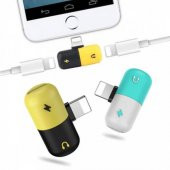 İphone 7-8-X Kulaklık ve Şarj Girişi Çoklayıcı Lightning Adaptör - 2