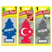 Little Trees 3lü Set TÜRK Bayrağı/New Car/City Style Asma Koku - 1