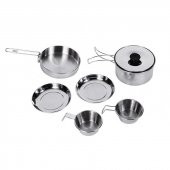 KINGCAMP BACKPACKER III SILVER YEMEK SET (2 KISI) - 1