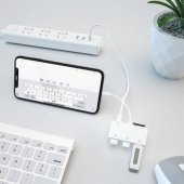 İphone 5,5s Uyumlu Klavye, Mouse, USB Flash Bellek Okuyucu Adaptör - 6