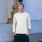 Etnik Minimal İslam Ay Yıldızı Beyaz Long Sleeve Uzun Kol Tişört - 2