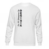 Anadolu Replikleri Sen Ne Konuşuyon Değişik Beyaz Sweatshirt Unisex - 1