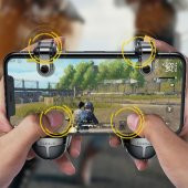 Baseus El Bombası Tasarımlı PUBG Oyun Kolu, Grenade Handle Pubg Oyun Tetik Konsolu - 4