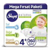 Sleepy Natural Bebek Bezi 4+ Numara Maxi Plus 260 Adet - 2