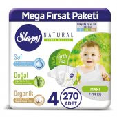 Sleepy Natural Bebek Bezi 4 Numara Maxi 270 Adet - 1