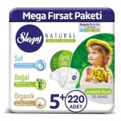 Sleepy Natural Bebek Bezi 5+ Numara Junior Plus 220 Adet - 1