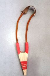 Ağaç Saplı Kuş Lastiği-sapan 17cm - 1