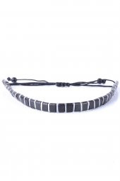 JTKB20072 DOĞAL TAŞ ve DERİ KOMBİN BİLEKLİK - 3