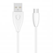 Baseus Small Pretty Waist Serisi 2A 1mt Micro USB Data ve Şarj Kablosu Beyaz - 2